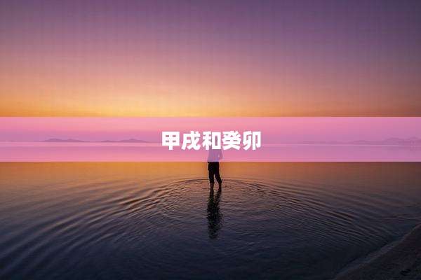 甲戌和癸卯