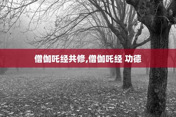 僧伽吒经共修,僧伽吒经 功德