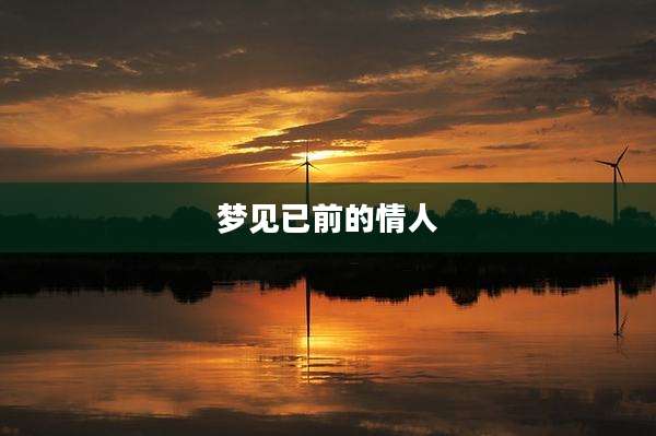 梦见已前的情人