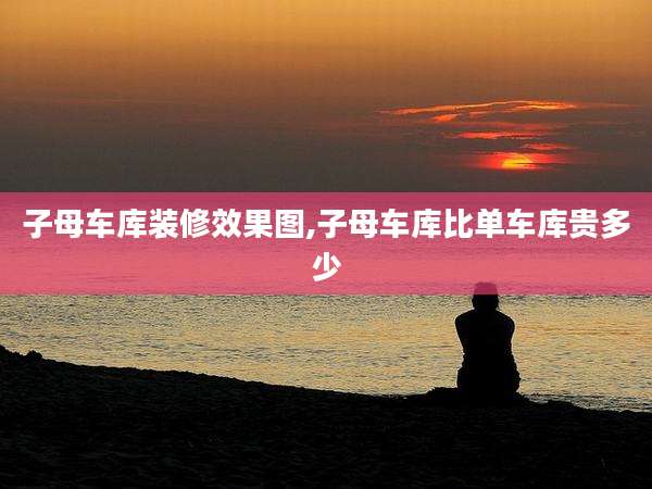 子母车库装修效果图,子母车库比单车库贵多少