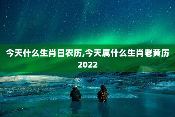 今天什么生肖日农历,今天属什么生肖老黄历2022
