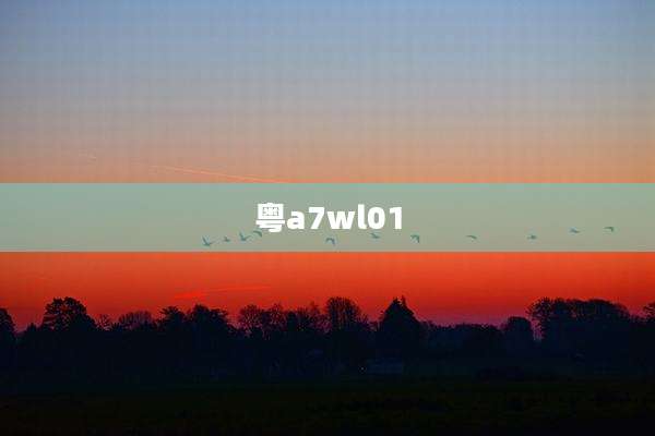 粤a7wl01