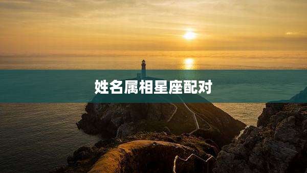 姓名属相星座配对