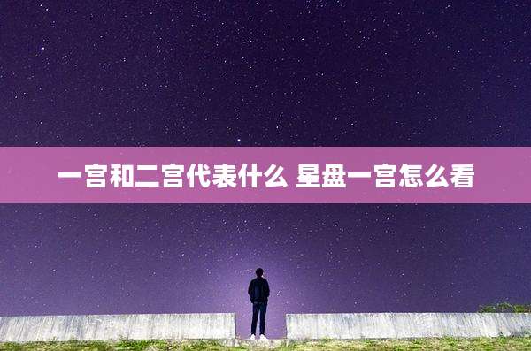 一宫和二宫代表什么 星盘一宫怎么看