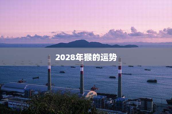 2028年猴的运势