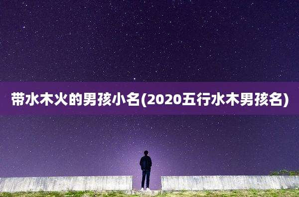 带水木火的男孩小名(2020五行水木男孩名)