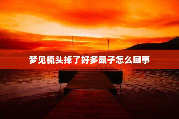 梦见梳头掉了好多虱子怎么回事