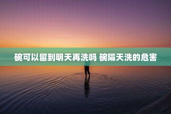 碗可以留到明天再洗吗 碗隔天洗的危害