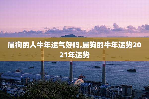 属狗的人牛年运气好吗,属狗的牛年运势2021年运势