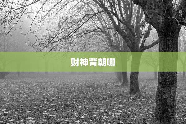 财神背朝哪