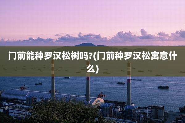 门前能种罗汉松树吗?(门前种罗汉松寓意什么)