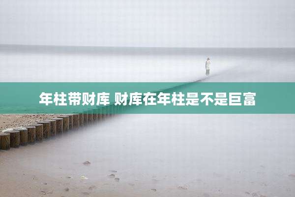 年柱带财库 财库在年柱是不是巨富