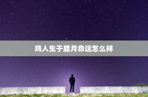 鸡人生于腊月命运怎么样