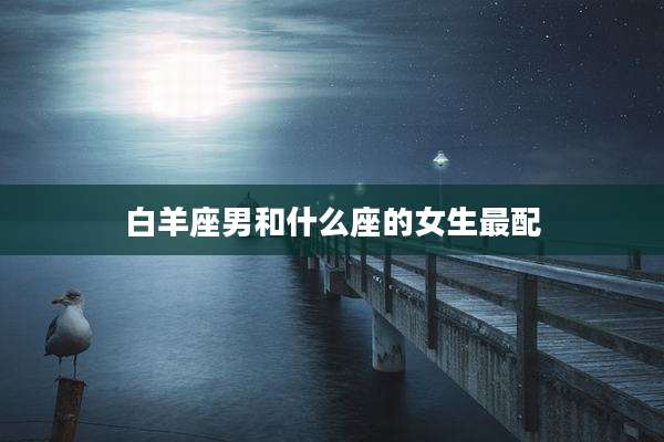 白羊座男和什么座的女生最配