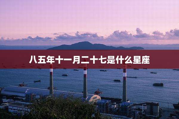 八五年十一月二十七是什么星座