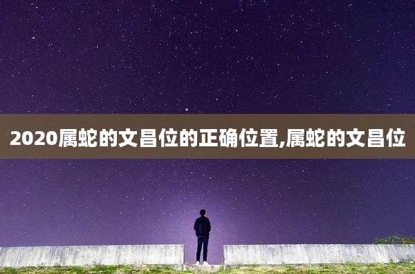 2020属蛇的文昌位的正确位置,属蛇的文昌位