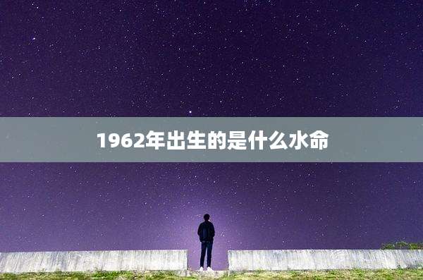 1962年出生的是什么水命