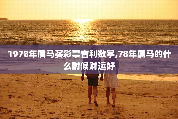 1978年属马买彩票吉利数字,78年属马的什么时候财运好
