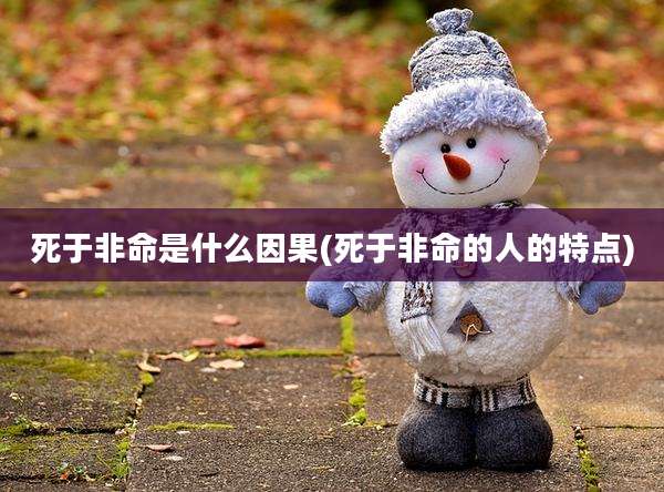 死于非命是什么因果(死于非命的人的特点)