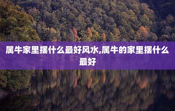 属牛家里摆什么最好风水,属牛的家里摆什么最好