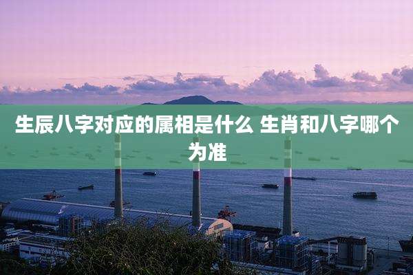 生辰八字对应的属相是什么 生肖和八字哪个为准