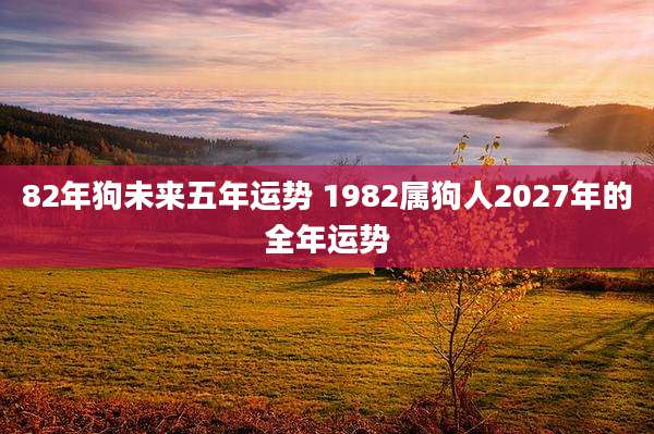 82年狗未来五年运势 1982属狗人2027年的全年运势