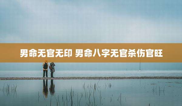 男命无官无印 男命八字无官杀伤官旺