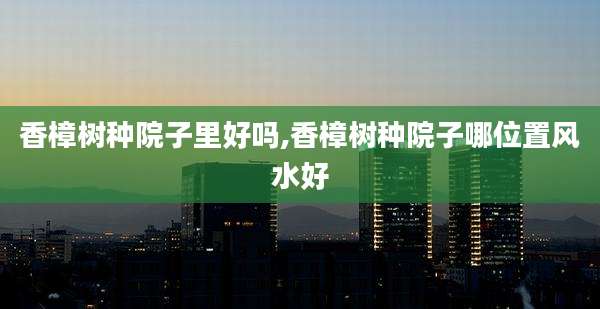 香樟树种院子里好吗,香樟树种院子哪位置风水好