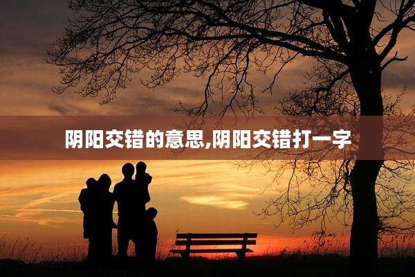 阴阳交错的意思,阴阳交错打一字