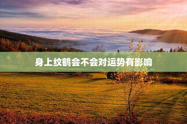 身上纹鹤会不会对运势有影响