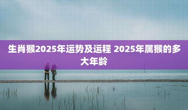生肖猴2025年运势及运程 2025年属猴的多大年龄