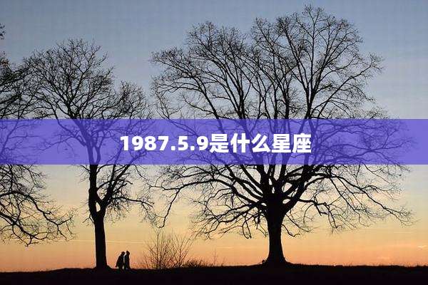 1987.5.9是什么星座