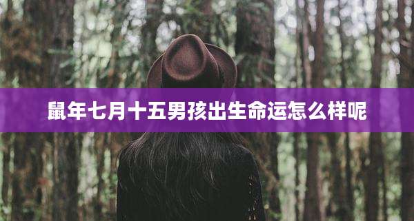 鼠年七月十五男孩出生命运怎么样呢