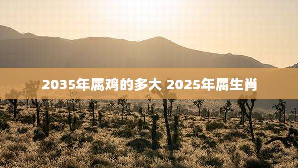 2035年属鸡的多大 2025年属生肖