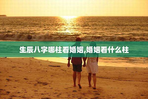 生辰八字哪柱看婚姻,婚姻看什么柱