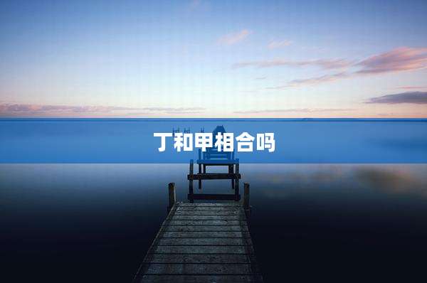 丁和甲相合吗