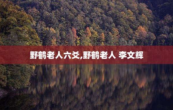 野鹤老人六爻,野鹤老人 李文辉