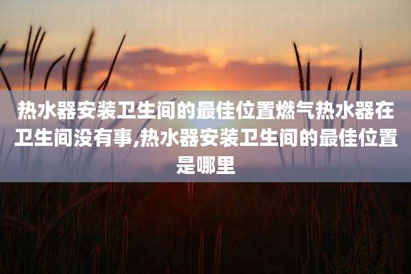 热水器安装卫生间的最佳位置燃气热水器在卫生间没有事,热水器安装卫生间的最佳位置是哪里