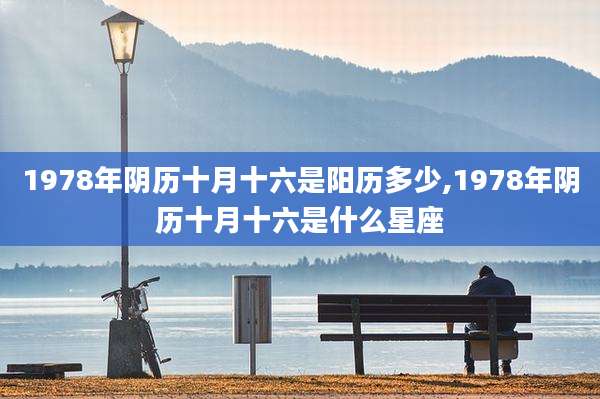 1978年阴历十月十六是阳历多少,1978年阴历十月十六是什么星座