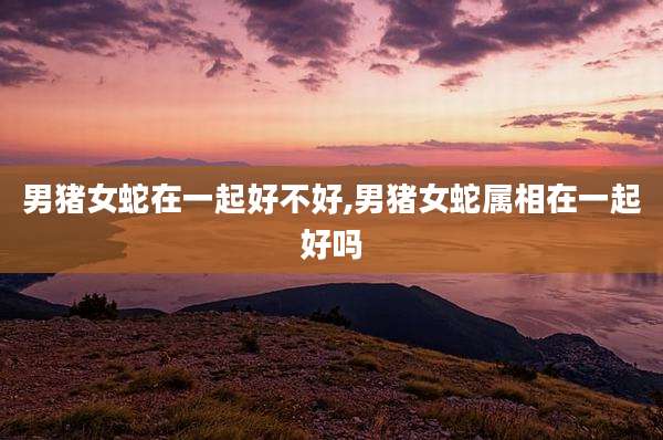 男猪女蛇在一起好不好,男猪女蛇属相在一起好吗