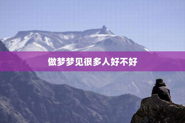 做梦梦见很多人好不好