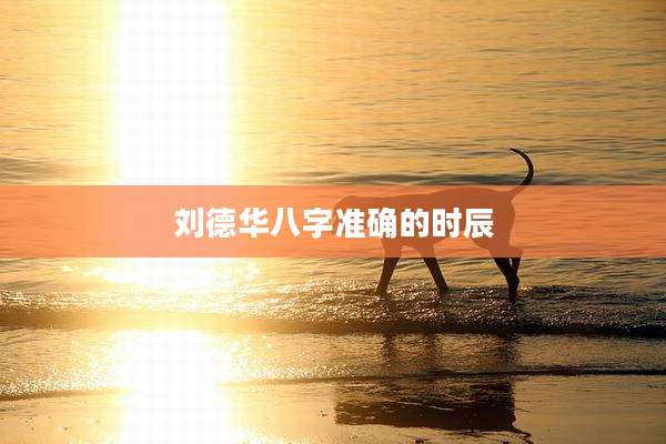 刘德华八字准确的时辰