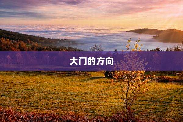 大门的方向