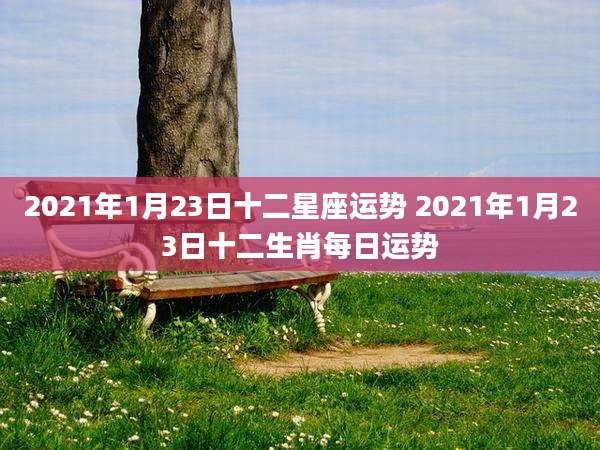 2021年1月23日十二星座运势 2021年1月23日十二生肖每日运势