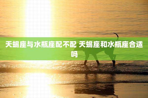 天蝎座与水瓶座配不配 天蝎座和水瓶座合适吗