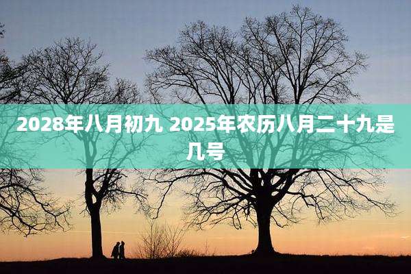 2028年八月初九 2025年农历八月二十九是几号