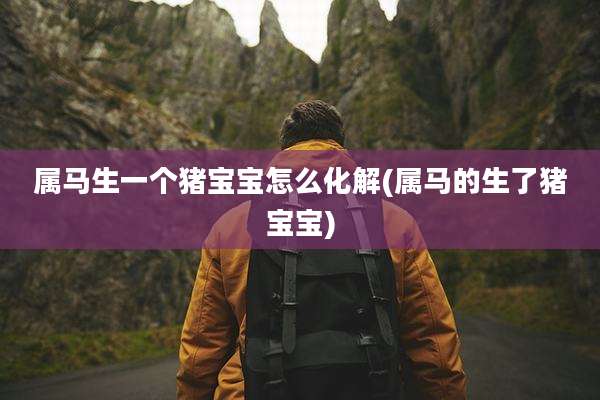 属马生一个猪宝宝怎么化解(属马的生了猪宝宝)