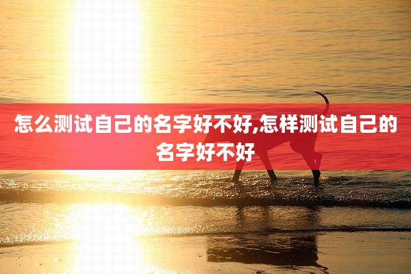 怎么测试自己的名字好不好,怎样测试自己的名字好不好