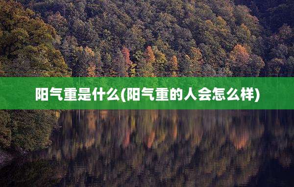 阳气重是什么(阳气重的人会怎么样)