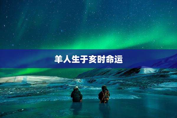 羊人生于亥时命运